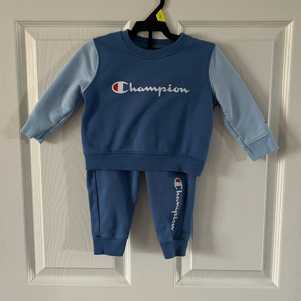 Baby Champion Crewneck Sweatshirt & Joggers Set